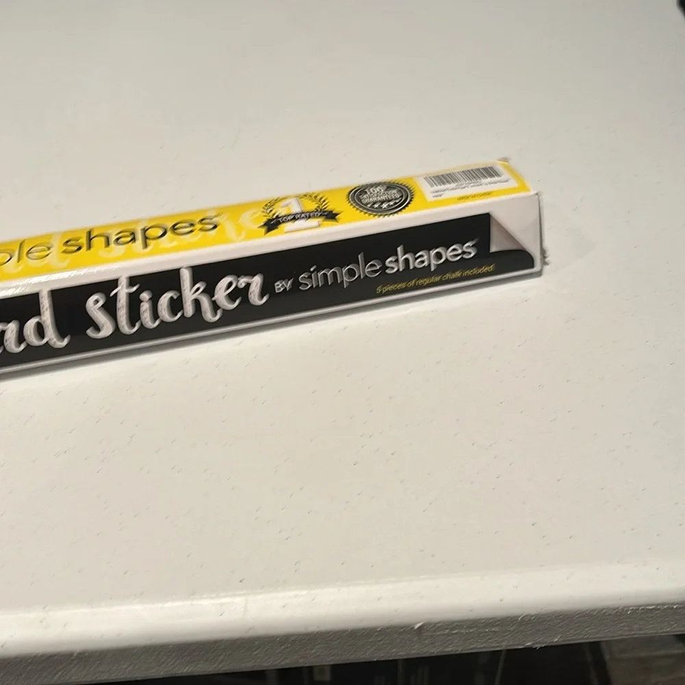 Simple Shapes Chalkboard Sticker